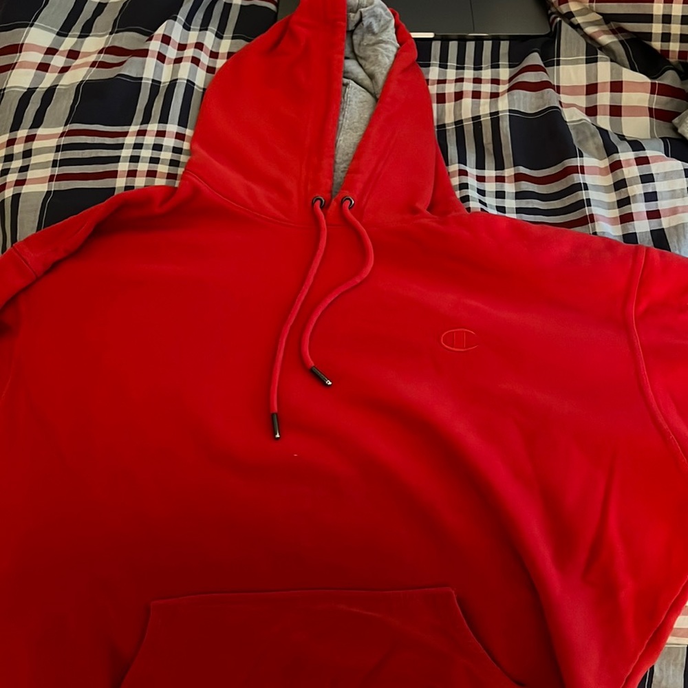 Red Champion Hoodie